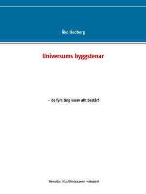 cover image of Universums byggstenar